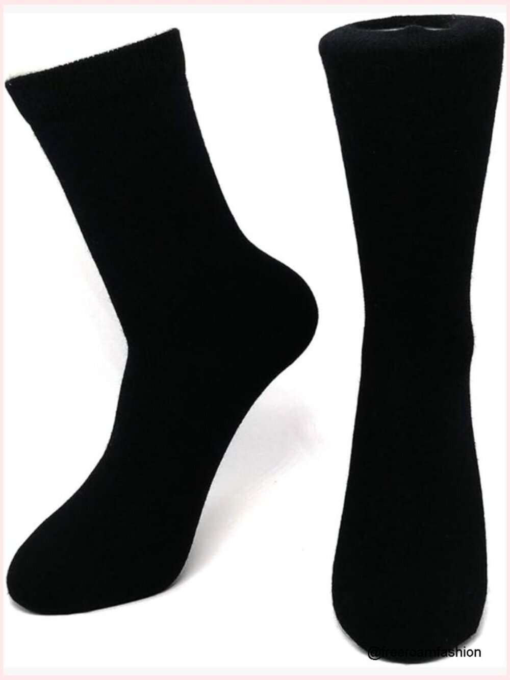 Pure Cashmere Thick Crew Mid Calf Socks Hand Sewn Smooth Toe Unisex